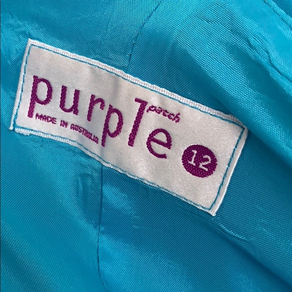 Purple Patch Turquoise Dress - Picture 5 of 5